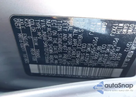 2013 Nissan Juke Sl from USA, damaged, VIN JN8AF5MV7DT215566